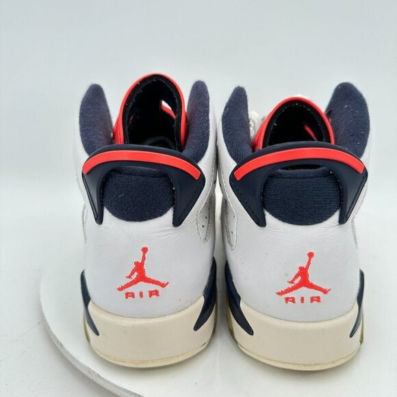 Nike Air Jordan 6 Tinker 23 Youth Sz 7Y Women 8.5 384665-104 Infrared White Shoe - Picture 5 of 11